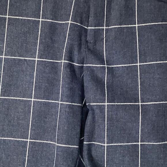 Gap Curvy Signature Skinny Ankle Navy Plaid Trouser Pants Women's Size 8 NWOT - Picture 3 of 9